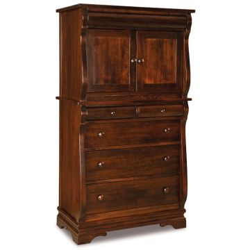 Chippewa Sleigh Chest Armoire
