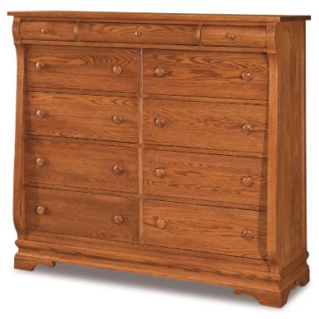 Chippewa Sleigh 11 Drawer Double Chest
