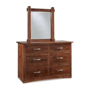 Denver 6 Drawer Dresser & Mirror