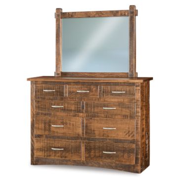Denver 9 Drawer Dresser & Mirror