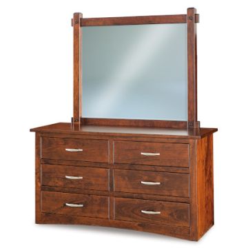 Denver 6 Drawer Dresser & Mirror