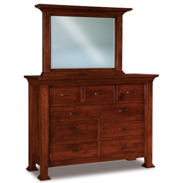 Empire 9 Drawer Dresser & Mirror