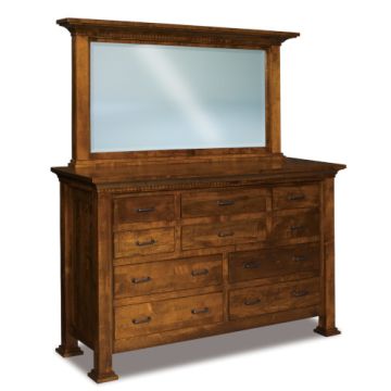 Empire 10 Drawer Dresser & Mirror