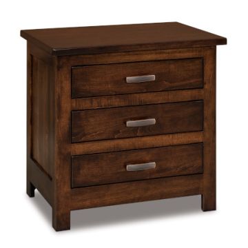 Flush Mission 3 Drawer Nightstand