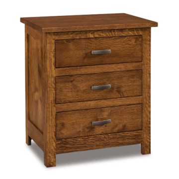 Flush Mission 3 Drawer Nightstand