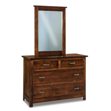 Flush Mission 4 Drawer Dresser & Mirror