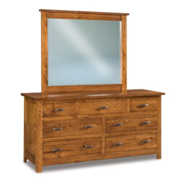 Flush Mission 7 Drawer Dresser & Mirror