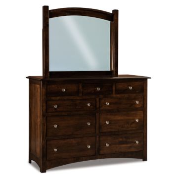 Finland 9 Drawer Dresser & Mirror