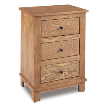 Simplicity Flint 3 Drawer Nightstand