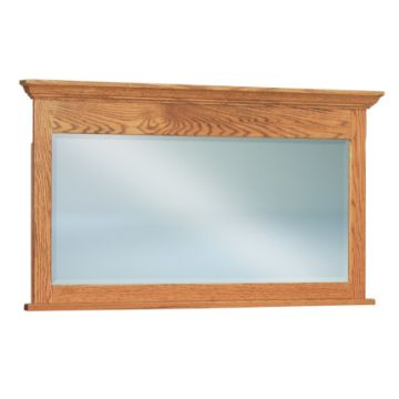 Heritage Beveled Solid Crown Chest Mirror