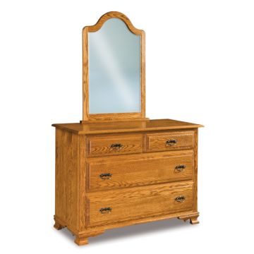 Heritage 4 Drawer Dresser & Mirror