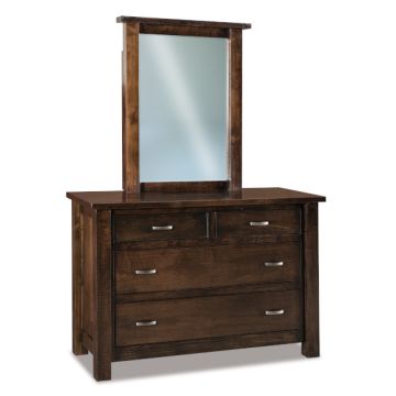 Heidi 4 Drawer Dresser & Mirror