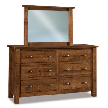 Heidi 6 Drawer Dresser & Mirror