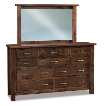Heidi 10 Drawer Dresser & Mirror