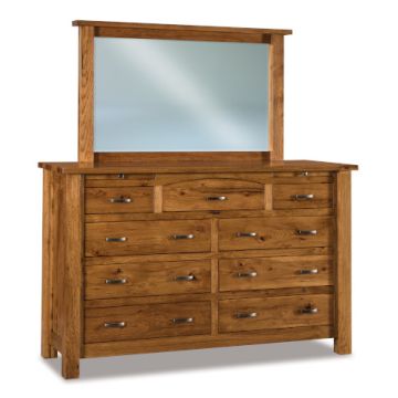 Heidi 9 Drawer Dresser & Mirror