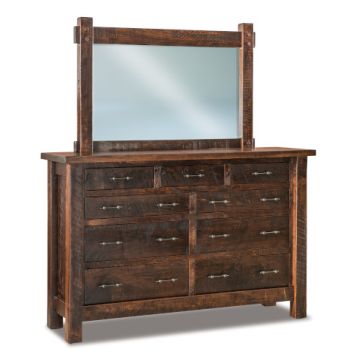 Houston 9 Drawer Dresser & Mirror