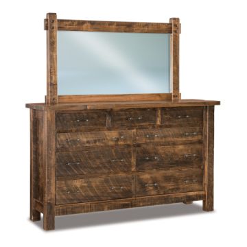 Houston 9 Drawer Dresser & Mirror