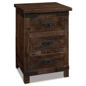 Ironwood 3 Drawer Nightstand