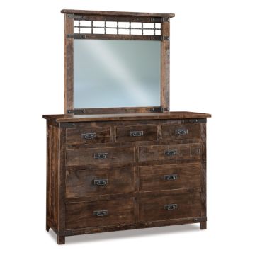 Ironwood 9 Drawer Dresser & Mirror