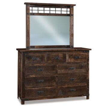 Ironwood 9 Drawer Dresser & Mirror