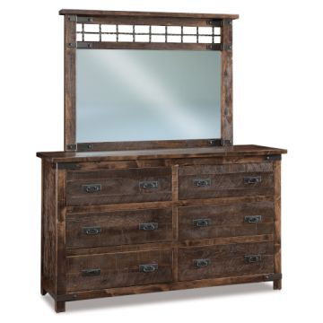 Ironwood 6 Drawer Dresser & Mirror