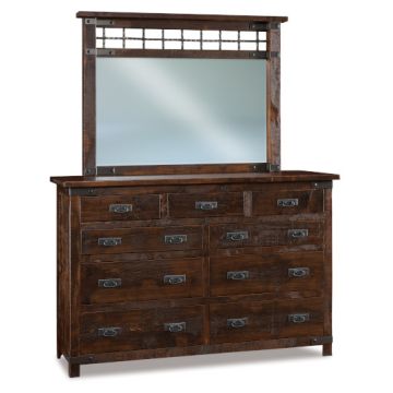 Ironwood 9 Drawer Dresser & Mirror