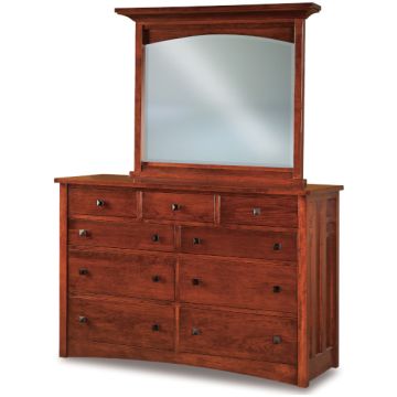 Kascade 9 Drawer Dresser & Mirror