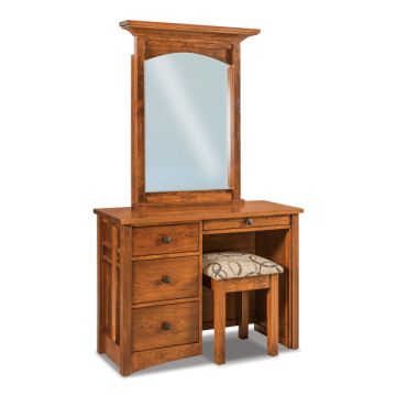 Kascade 4 Drawer Vanity Dresser & Mirror W/ Bench