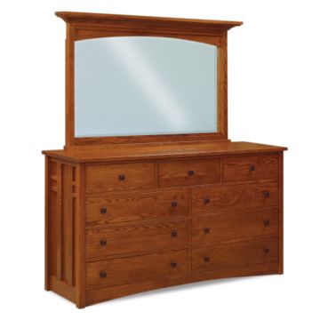 Kascade 9 Drawer Dresser & Mirror