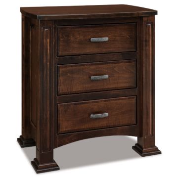 Lexington 3 Drawer Nightstand