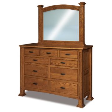 Lexington 9 Drawer Dresser & Mirror