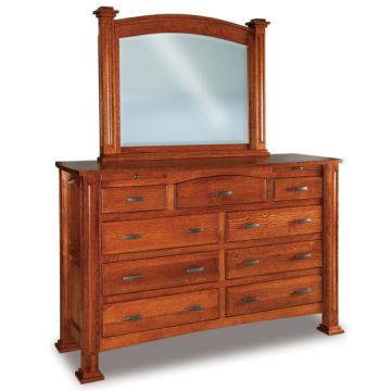 Lexington 9 Drawer Dresser & Mirror