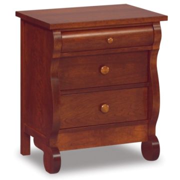 Old Classic Sleigh 3 Drawer Nightstand