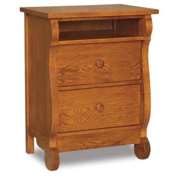 Old Classic Sleigh 2 Drawer Nightstand