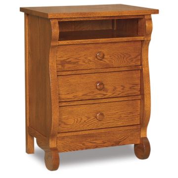 Old Classic Sleigh 3 Drawer Nightstand