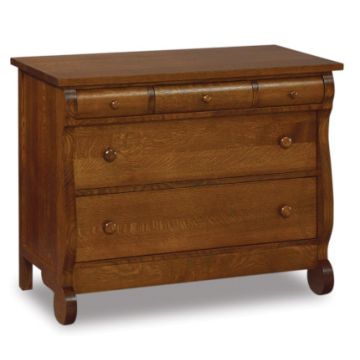 Old Classic Sleigh 5 Drawer Child's Chest