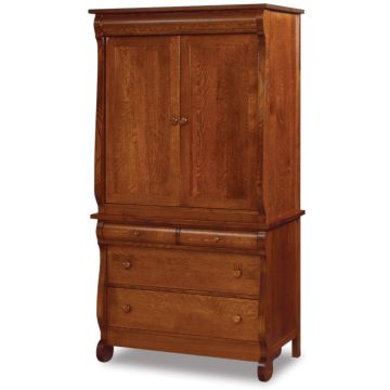 Old Classic Sleigh Armoire