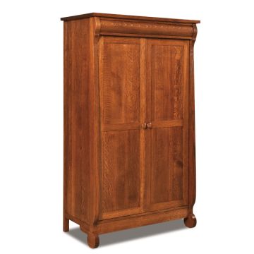 Old Classic Sleigh Wardrobe Armoire