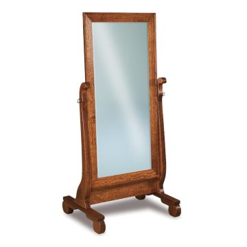 Old Classic Sleigh Beveled Cheval Mirror