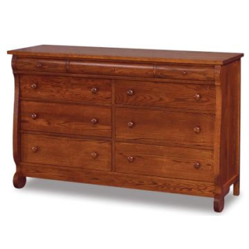Old Classic Sleigh 9 Drawer Mule Dresser