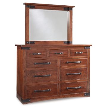 Orewood 9 Drawer Dresser & Mirror