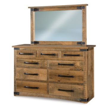 Orewood 9 Drawer Dresser & Mirror