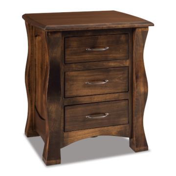 Reno 3 Drawer Nightstand