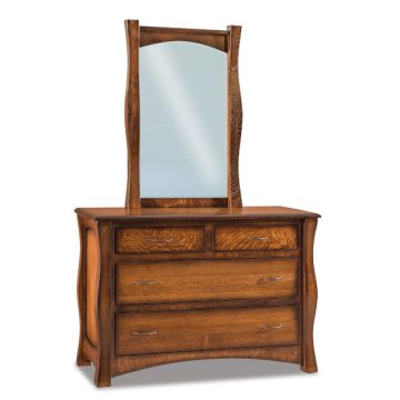 Reno 4 Drawer Dresser & Mirror