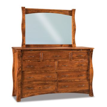 Reno 9 Drawer Dresser & Mirror