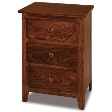 Shaker 3 Drawer Nightstand