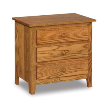 Shaker 3 Drawer Nightstand