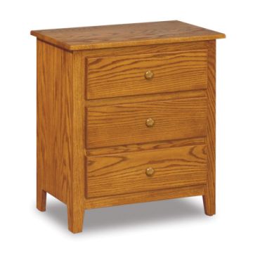 Shaker Taller 3 Drawer Nightstand