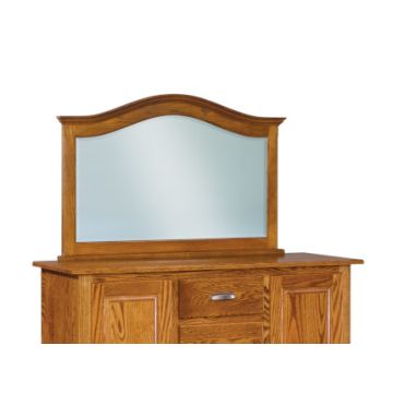 Shaker Beveled Arched Crown Top Chest Mirror