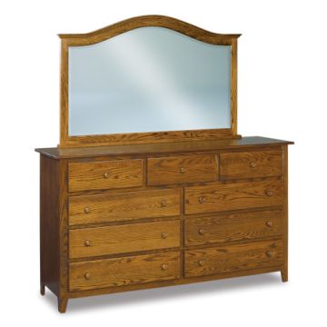 Shaker 9 Drawer Dresser & Mirror